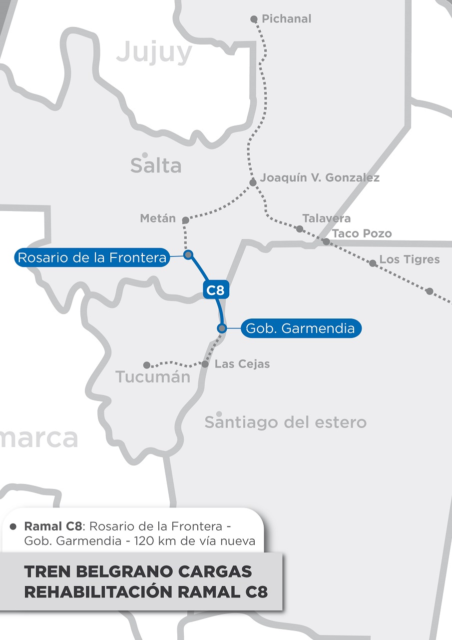 Renuevan el ramal C8 del Belgrano Cargas enelSubte